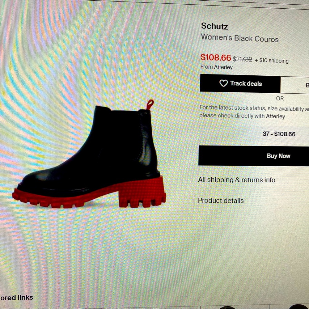 Schultz couros black/red boots